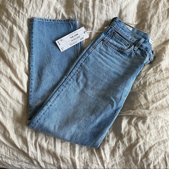 Aritzia DENIM FORUM The Joni High Rise Loose 29L in Picture This Bleu - Picture 6 of 8